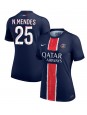 Paris Saint-Germain Nuno Mendes #25 Domácí Dres pro Dámské 2024-25 Krátký Rukáv